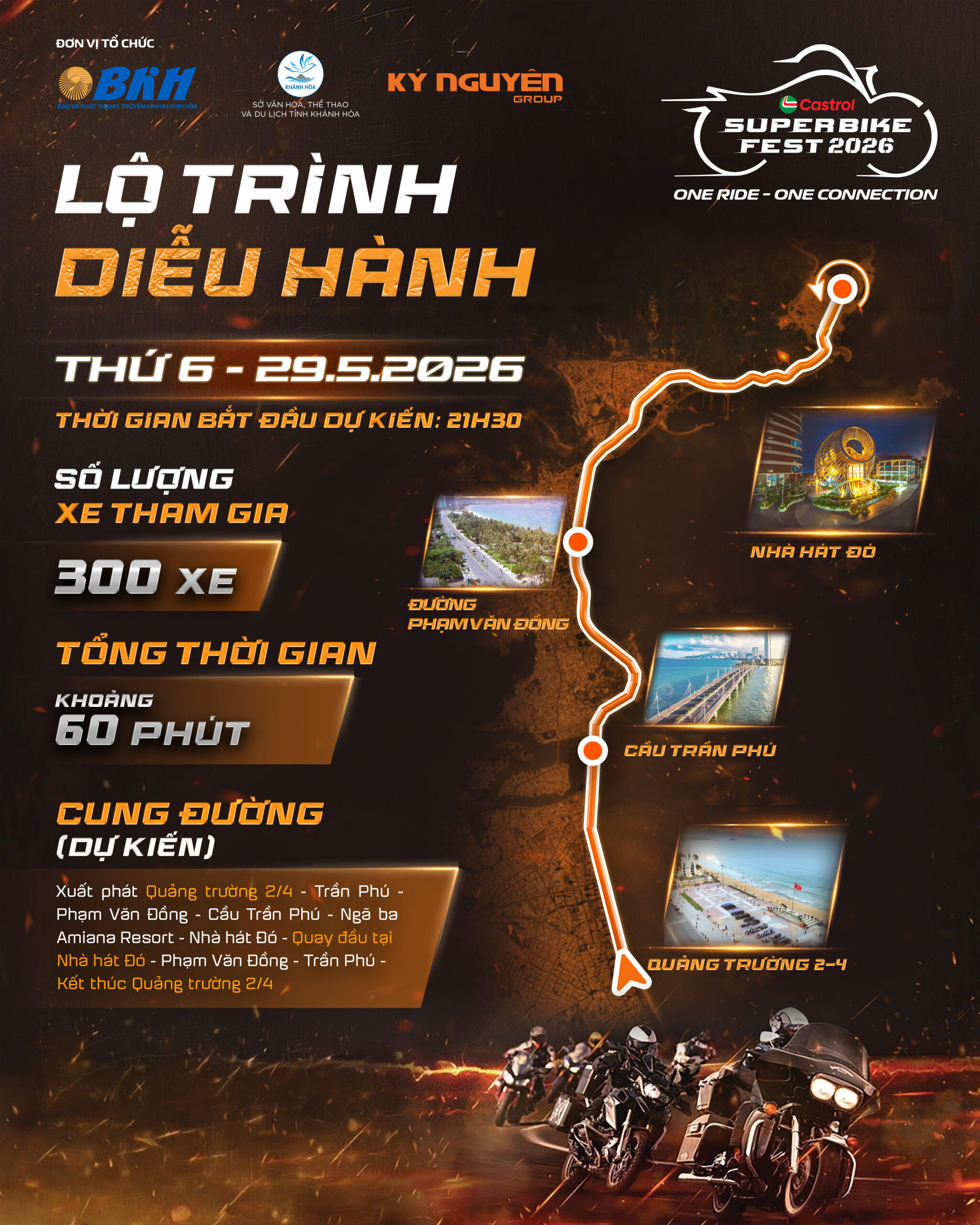 Lộ trình diễu hành thứ 6 (29/5)