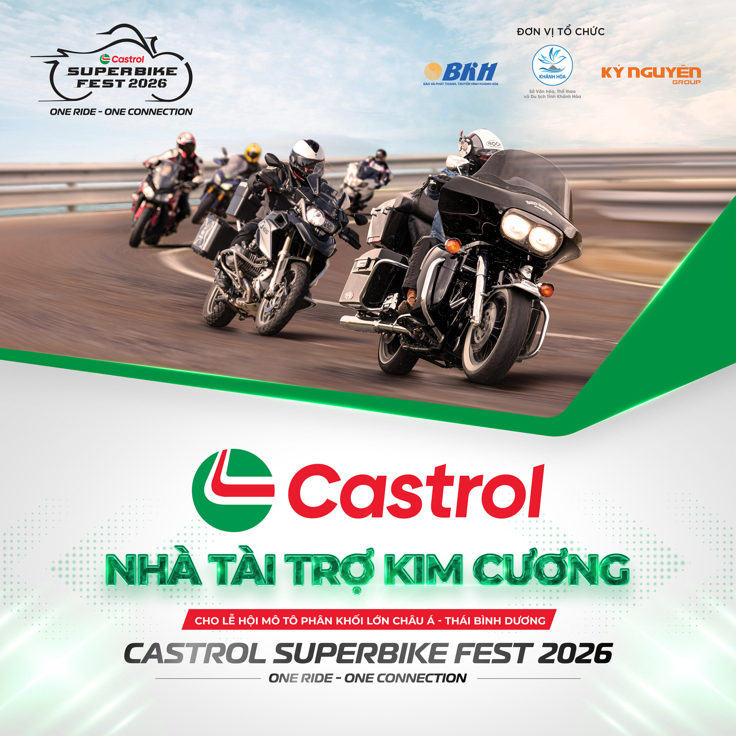 Castrol – Thương hiệu dầu nhớt toàn cầu, Nhà tài trợ Kim cương đồng hành cùng Lễ hội mô tô phân khối lớn Châu Á - Thái Bình Dương Castrol Superbike Fest 2026.